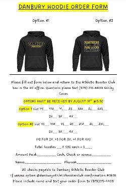 Hoodie Order Form